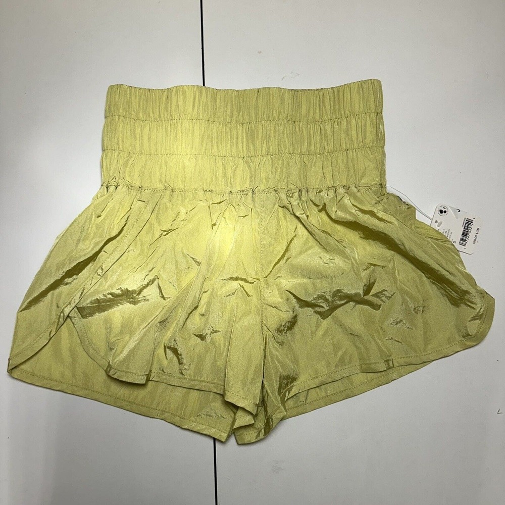 Free People Movement Way Home Shorts Women’s Size Small Pomelo Khaki FP - Picture 2 of 9